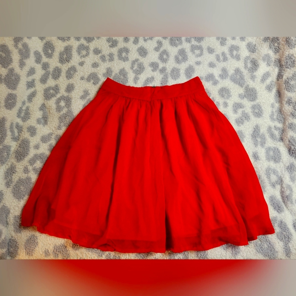 Red skirt
